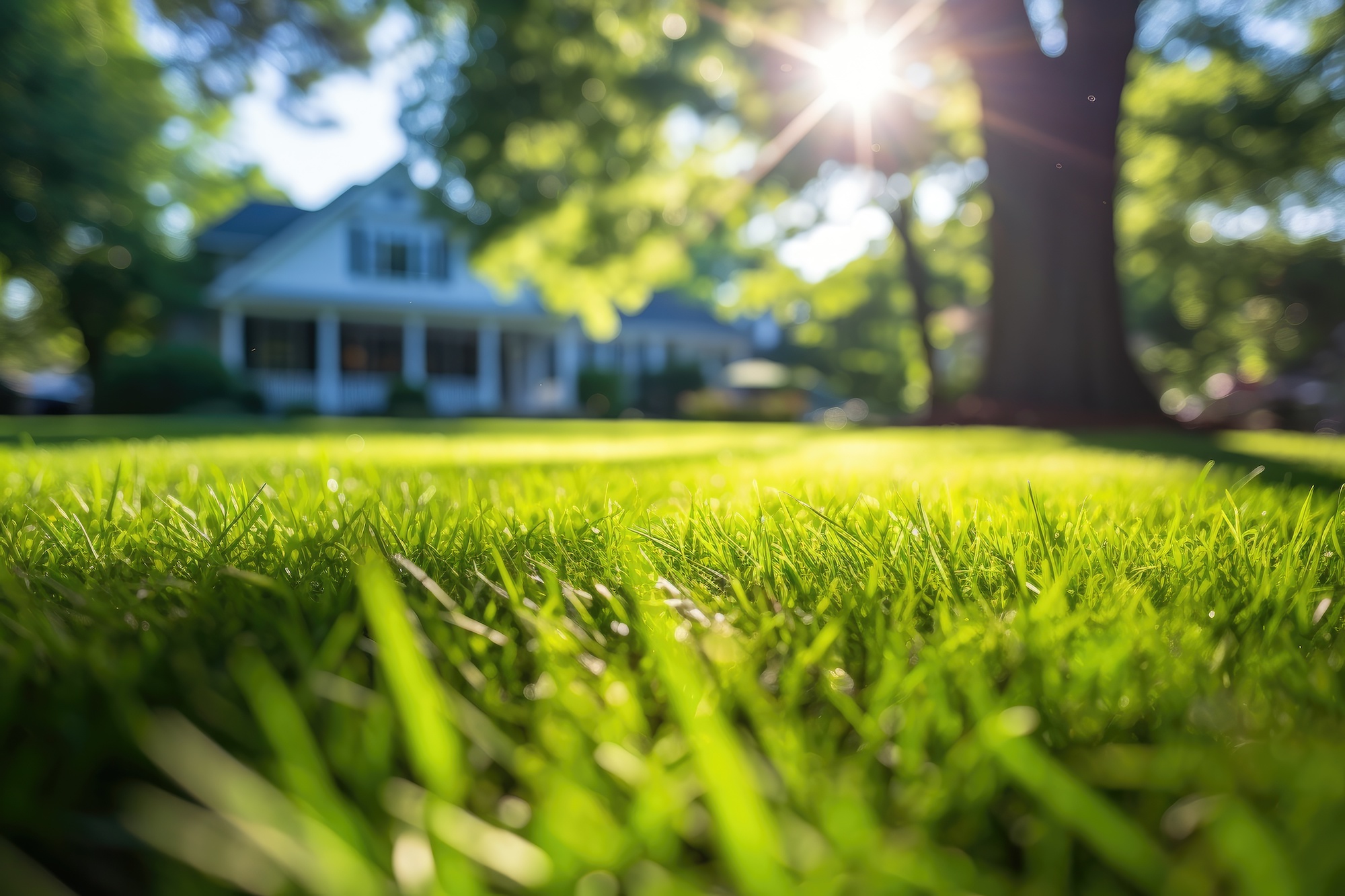 A weedy lawn. Credit: Justin/Adobe